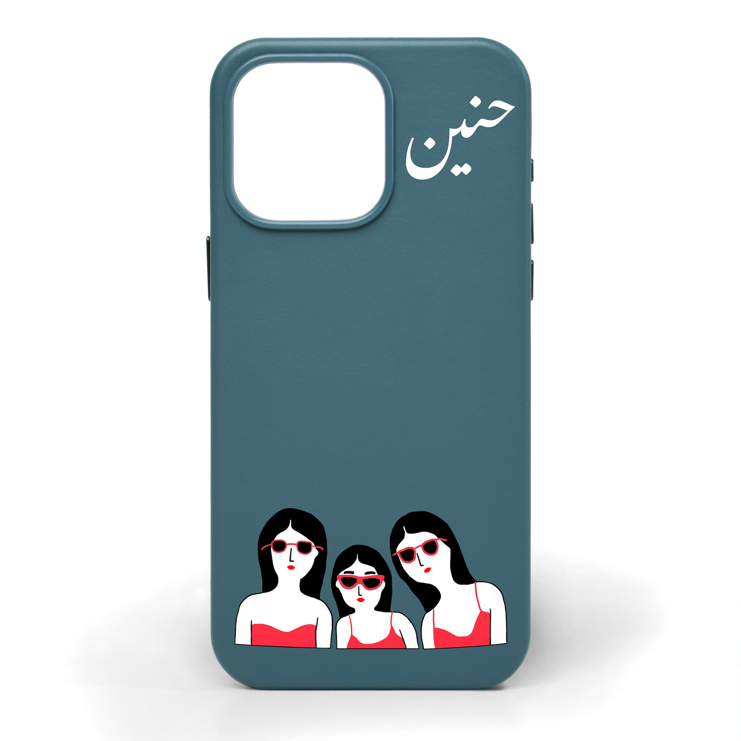 Trio Yo! Hand-Painted Leather Phone Case