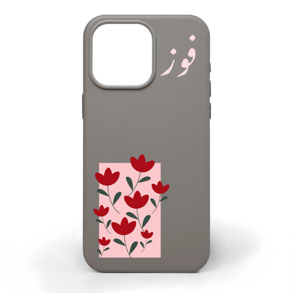 Flora Hand-Painted Leather Phone Case