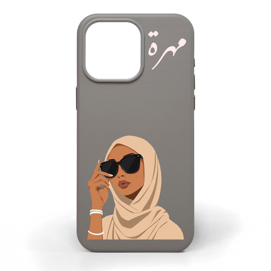Elegance Hand-Painted Leather Phone Case