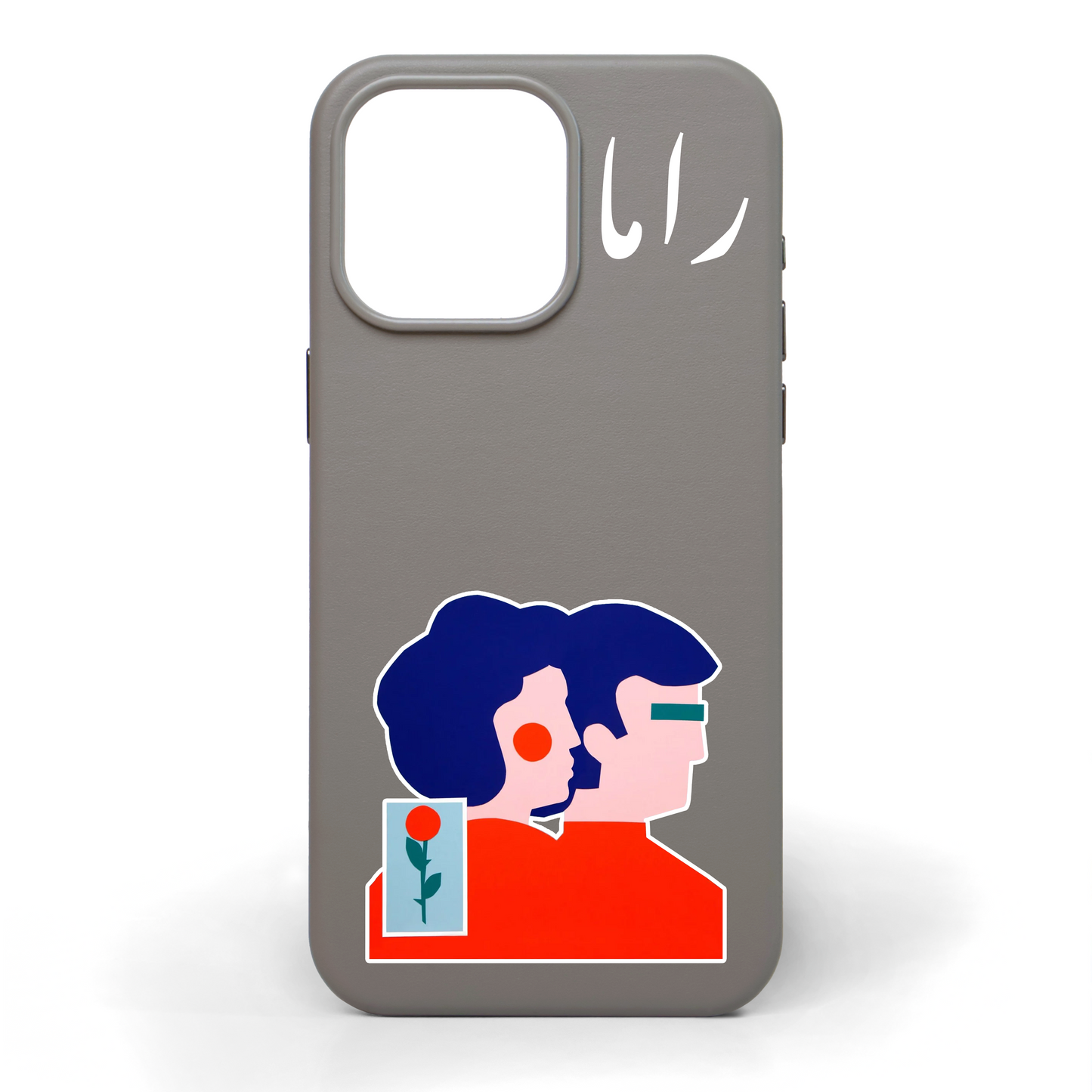 In Sync Hand-Painted Leather Phone Case