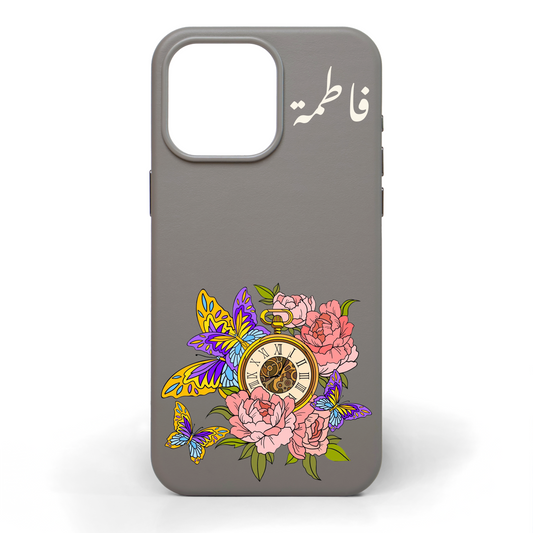 Golden Hour Hand-Painted Leather Phone Case