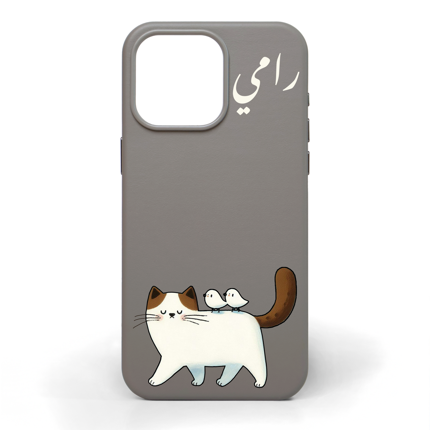 Purrfect Friends Hand-Painted Leather Phone Case