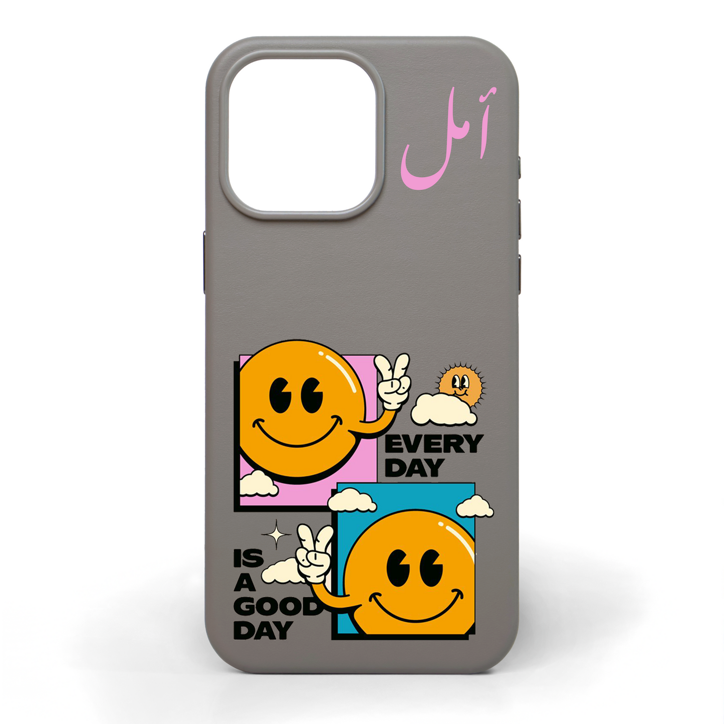 Every Day is a Good Day Hand-Painted Leather Phone Case