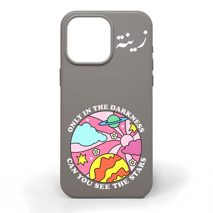 Only in the Darkness Hand-Painted Leather Phone Case
