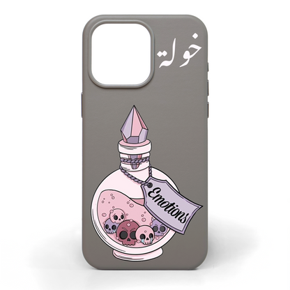 Emotions Potion Hand-Painted Leather Phone Case