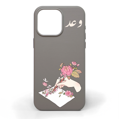 Write Your Heart Out Hand-Painted Leather Phone Case