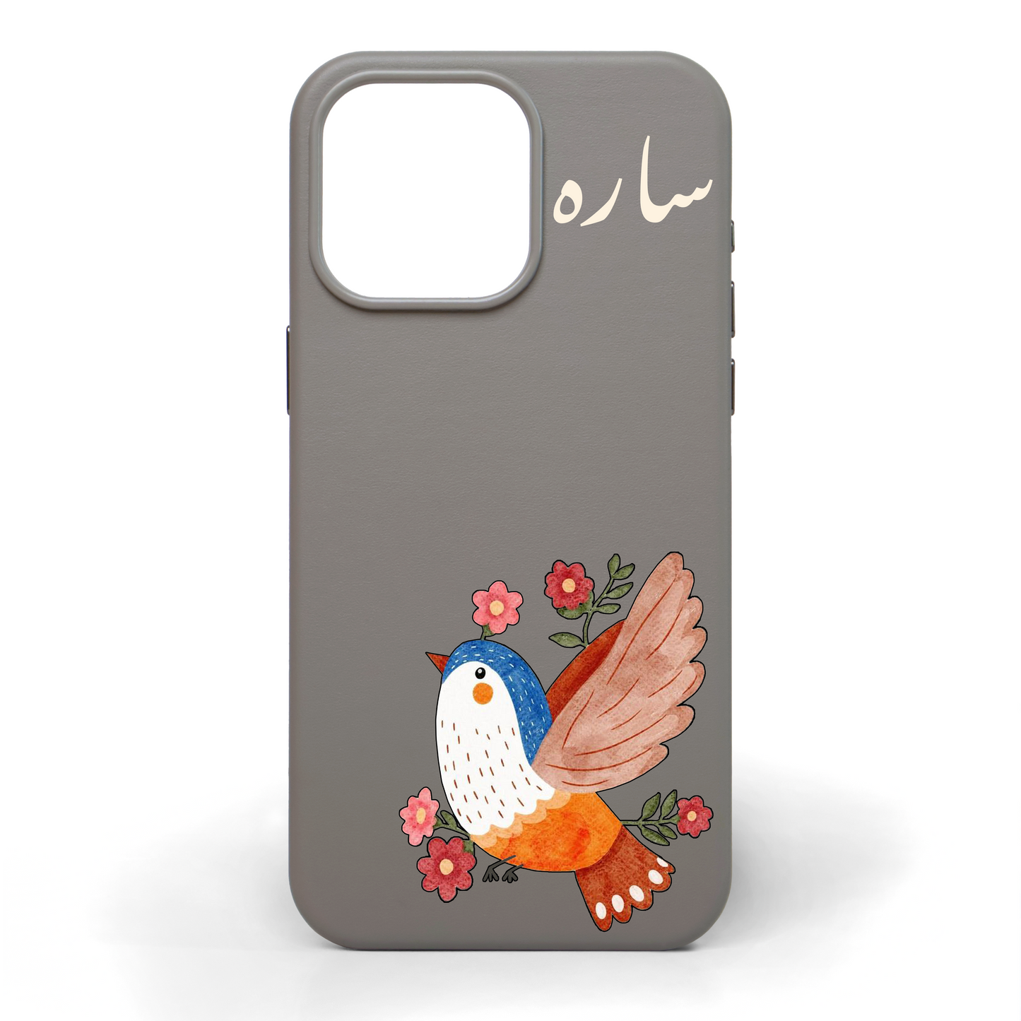 Birdie Hand-Painted Leather Phone Case