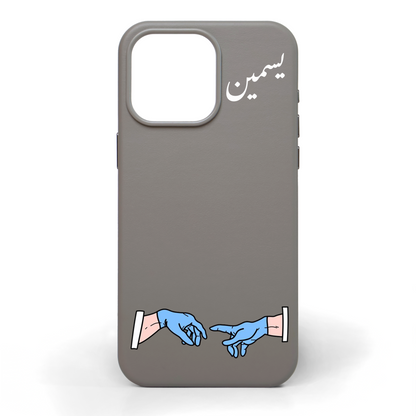 Medical Heros Hand-Painted Leather Phone Case