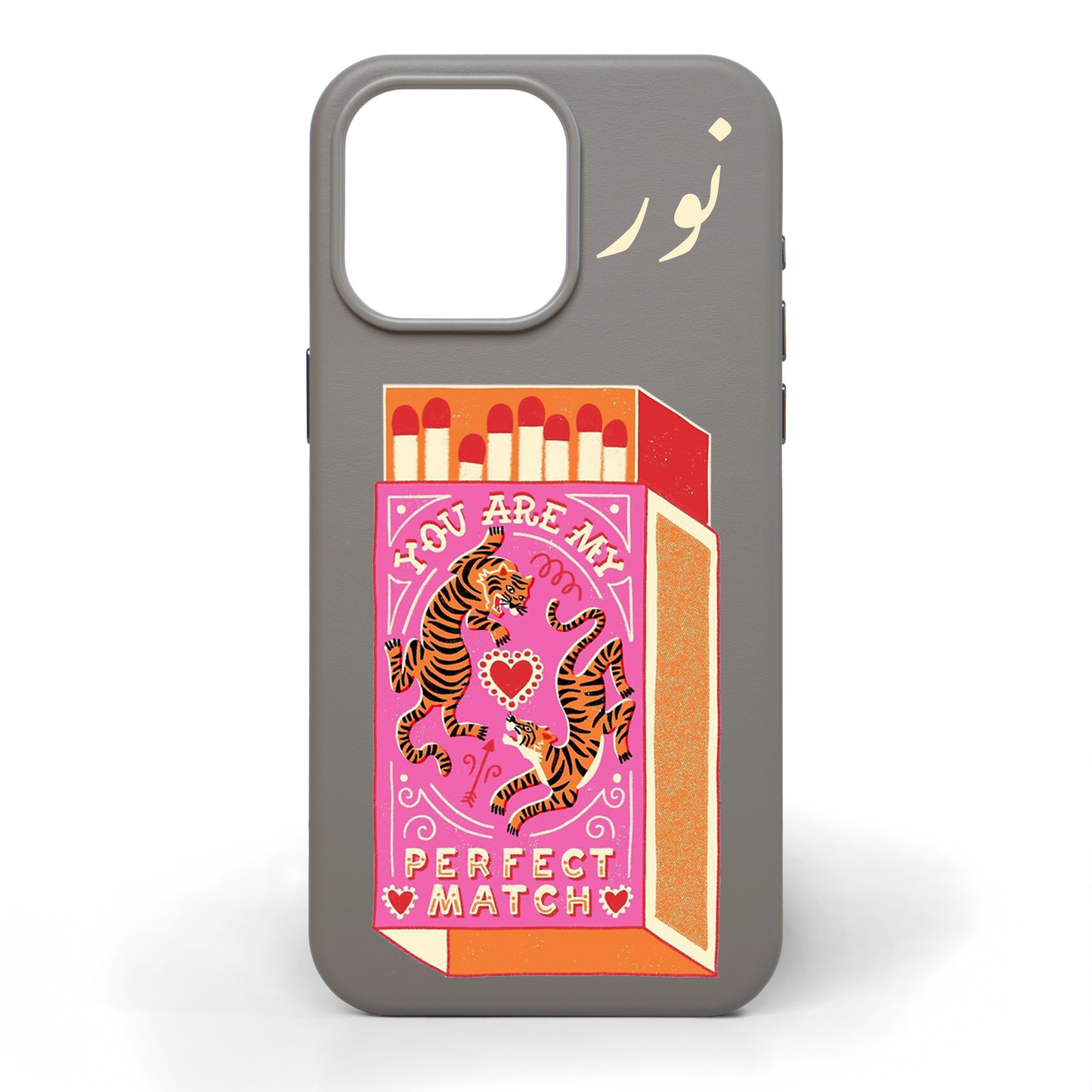 Perfect Match Hand-Painted Leather Phone Case