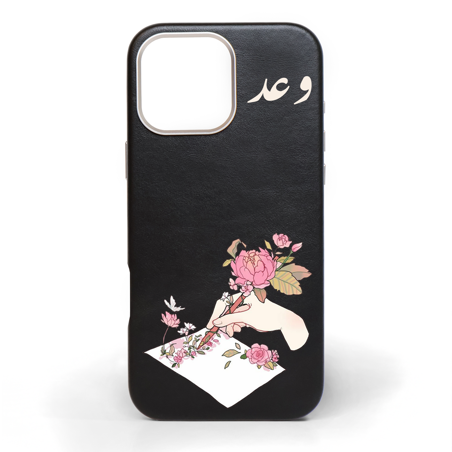 Write Your Heart Out Hand-Painted Leather Phone Case