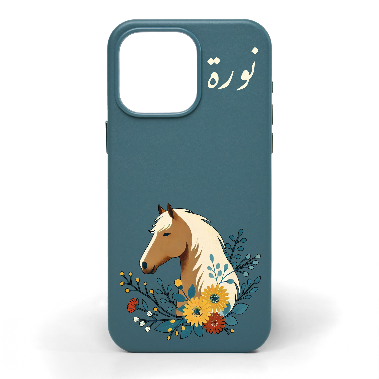 حصان الربيع - كفر جلد مرسوم يدويًا