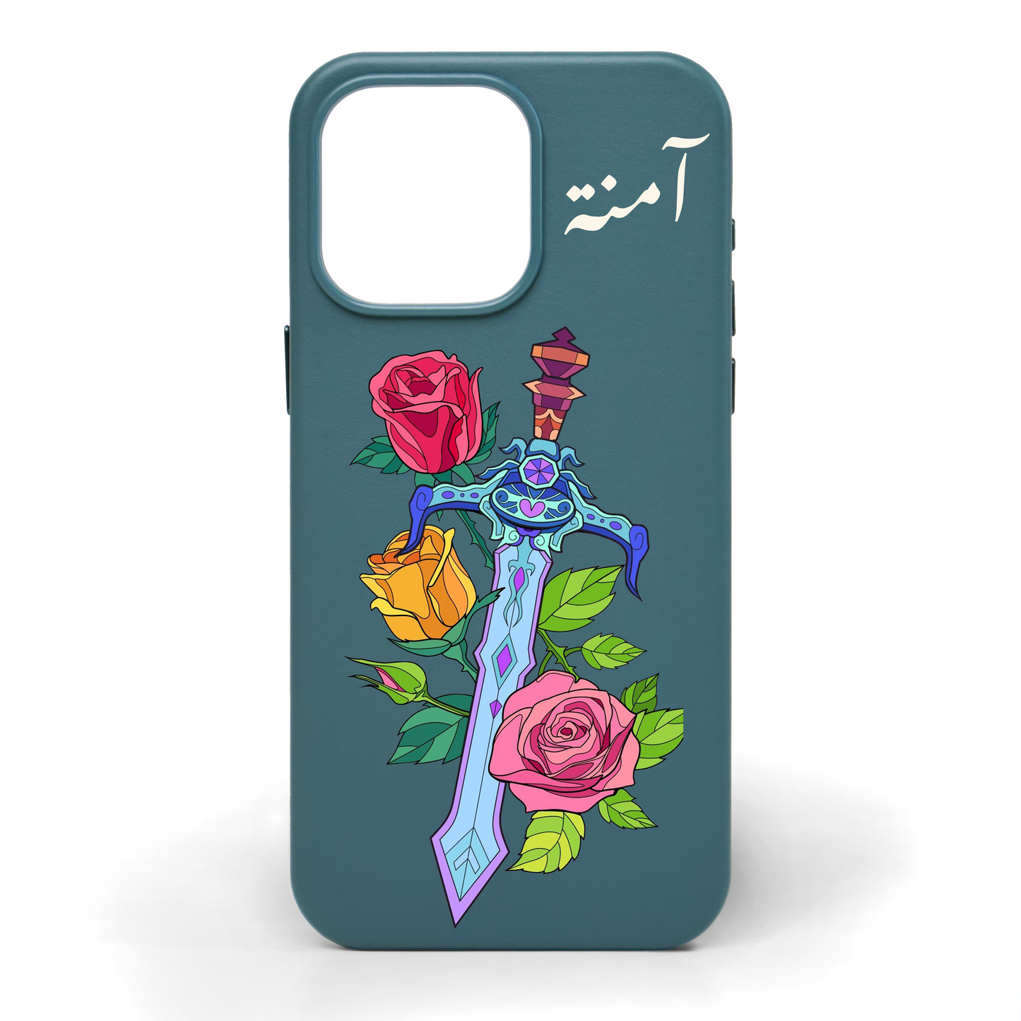 Garden of Glory Hand-Painted Leather Phone Case