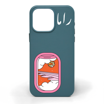 Seat 24A Hand-Painted Leather Phone Case
