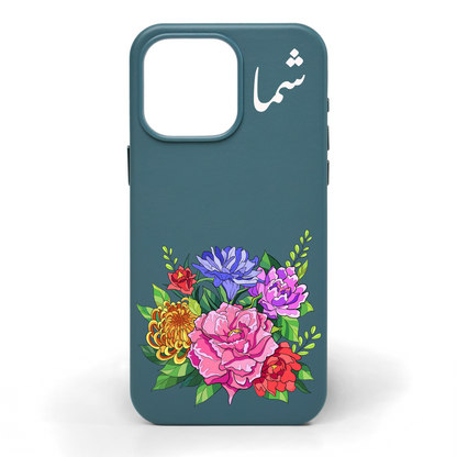 Flora Hand-Painted Leather Phone Case