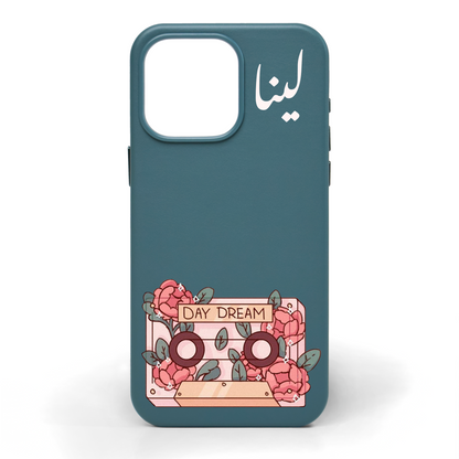 Day Dream Hand-Painted Leather Phone Case