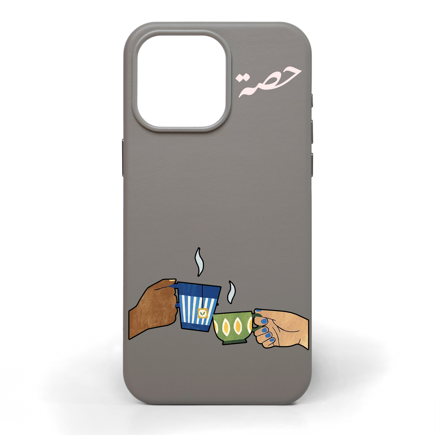 Precious Vibes Hand-Painted Leather Phone Case