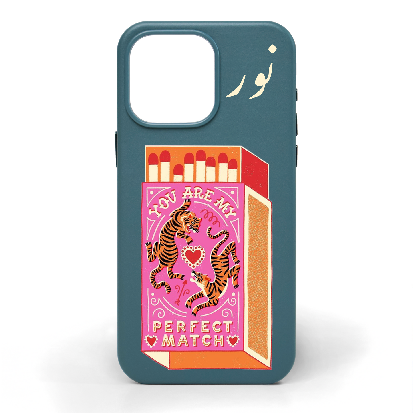 Perfect Match Hand-Painted Leather Phone Case