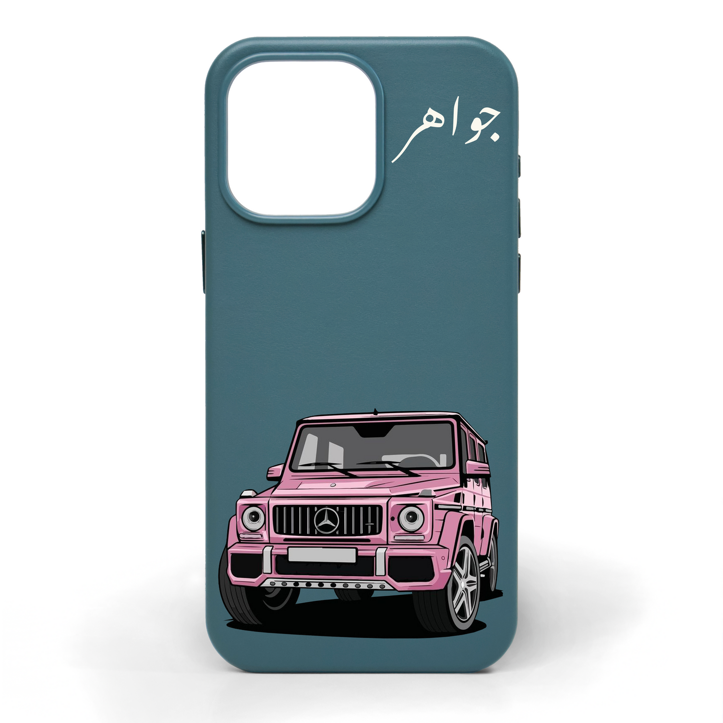 Rosy Ride Hand-Painted Leather Phone Case