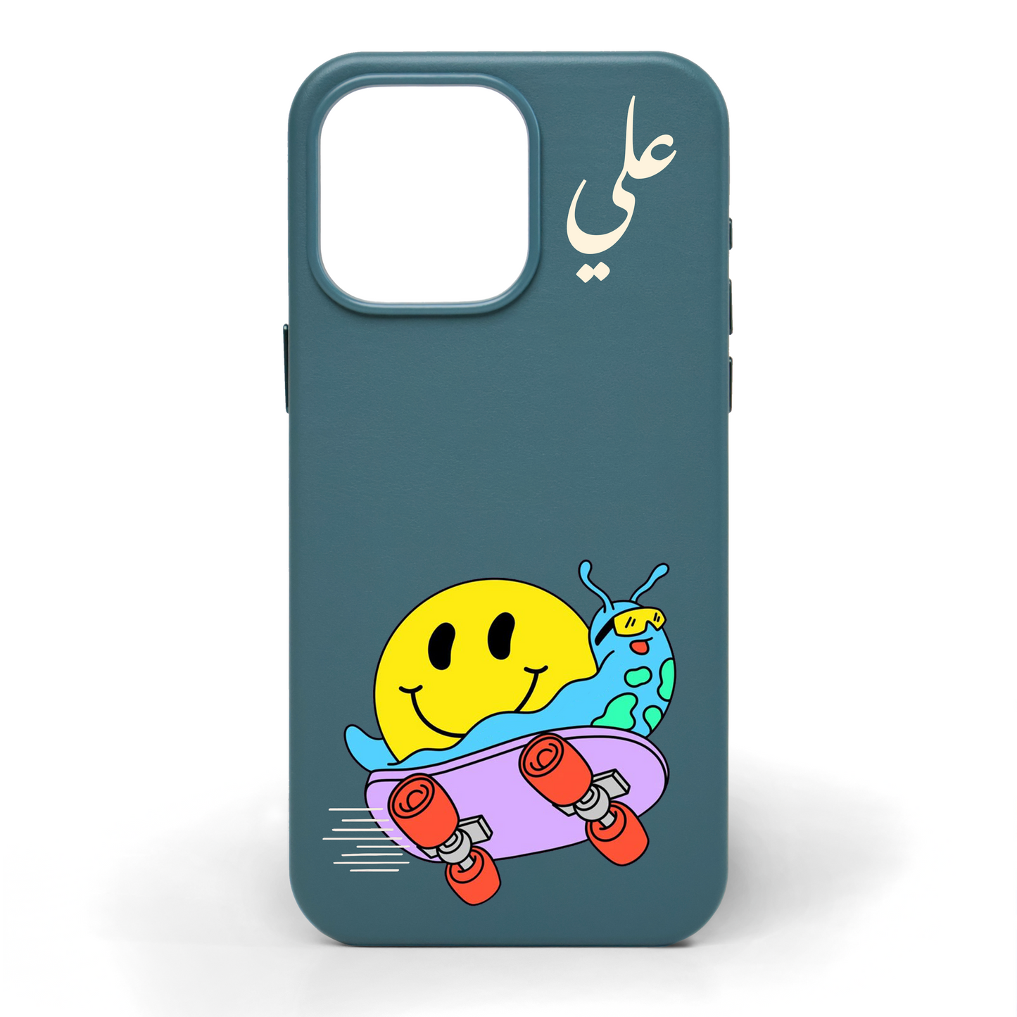 Turbo Slide Hand-Painted Leather Phone Case