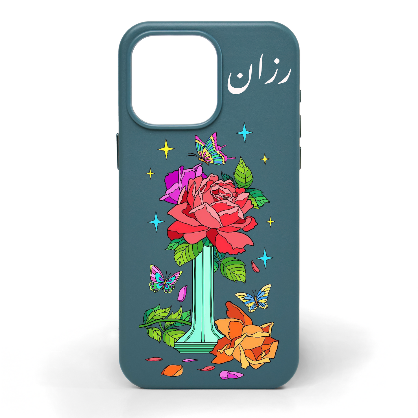 Botanica Hand-Painted Leather Phone Case