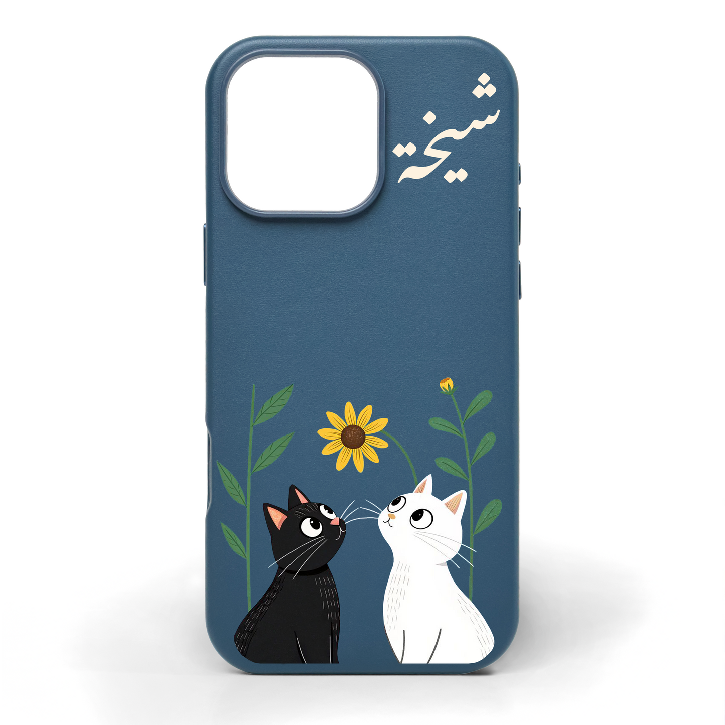 Flora and Fur Hand-Painted Leather Phone Case