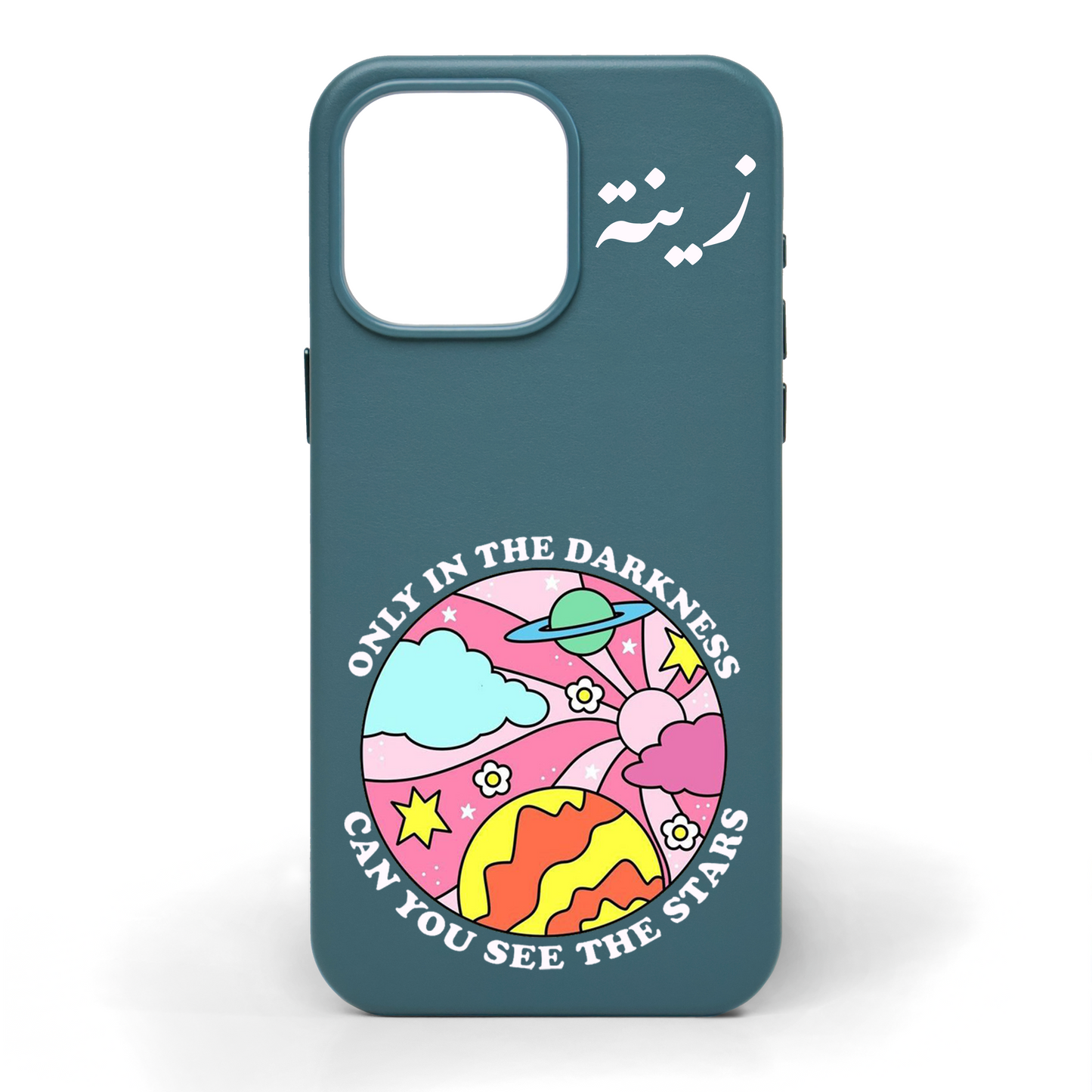 Only in the Darkness Hand-Painted Leather Phone Case