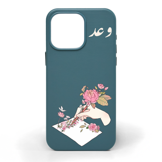 Write Your Heart Out Hand-Painted Leather Phone Case