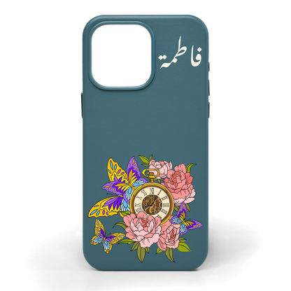 Golden Hour Hand-Painted Leather Phone Case