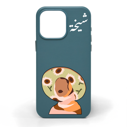 Madame Muse Hand-Painted Leather Phone Case