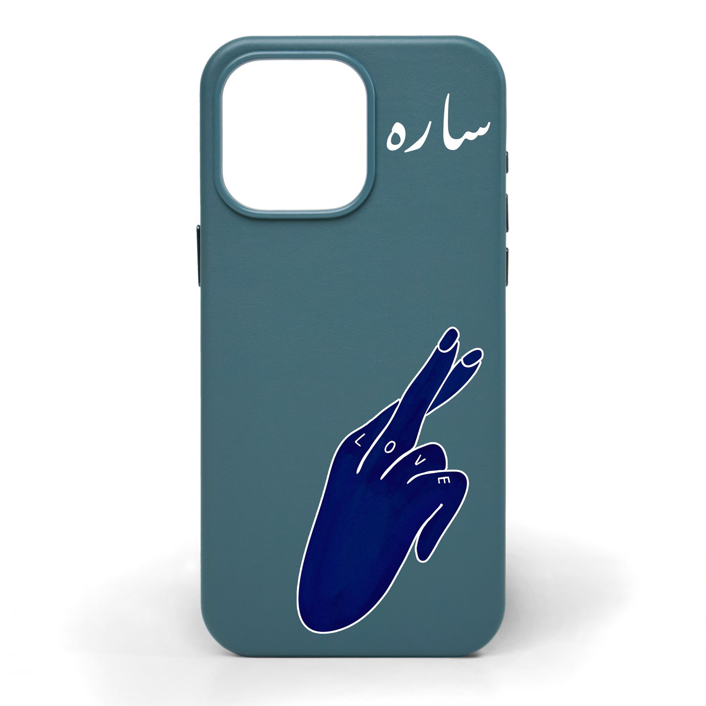 Promise Me Hand-Painted Leather Phone Case