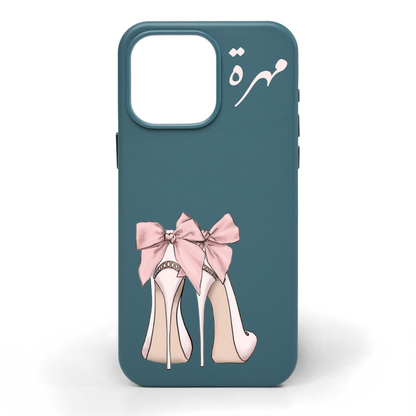 Nights Out Hand-Painted Leather Phone Case