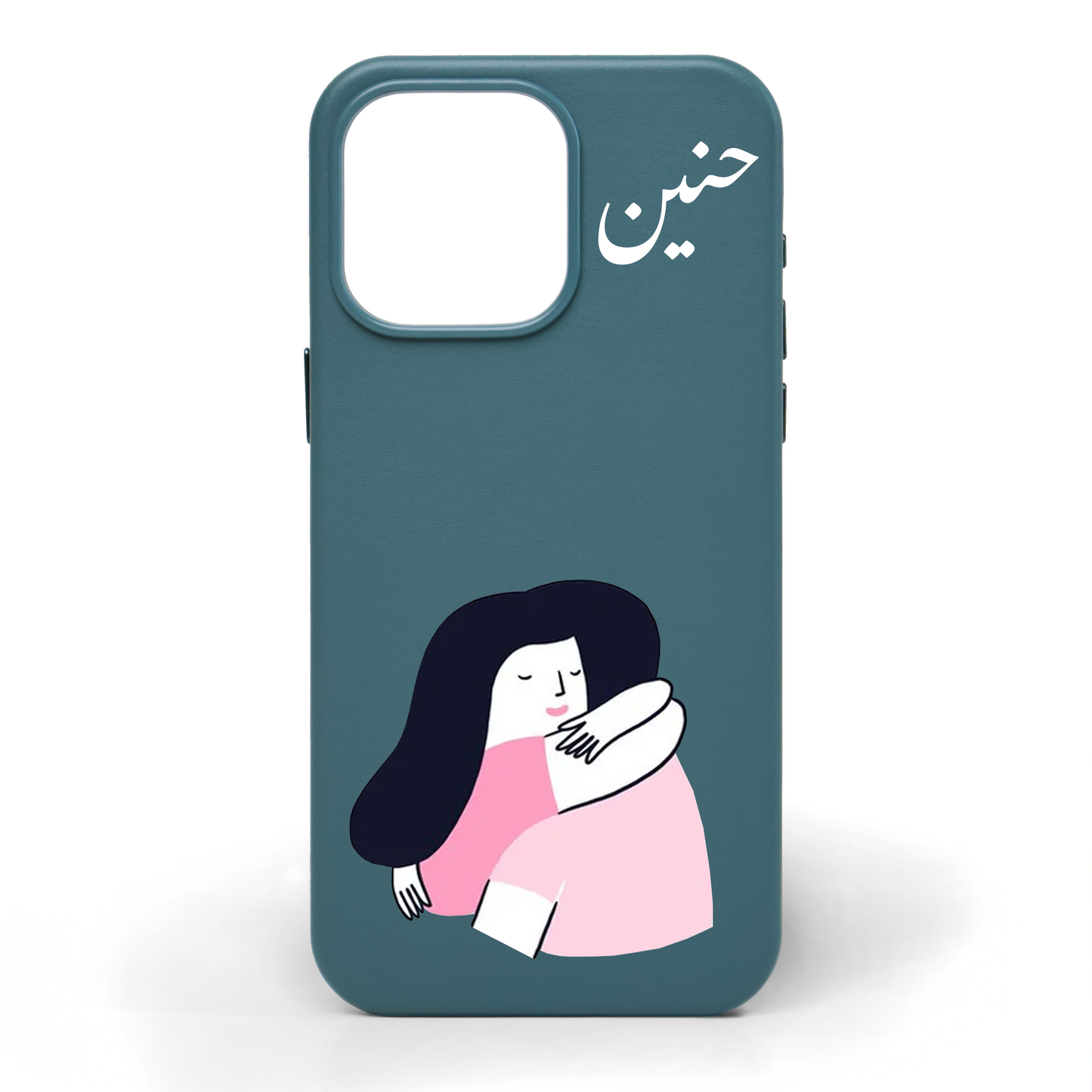 Hold Me Up Hand-Painted Leather Phone Case