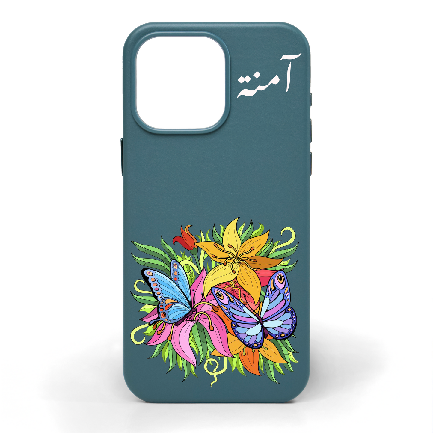 Summers Here Hand-Painted Leather Phone Case