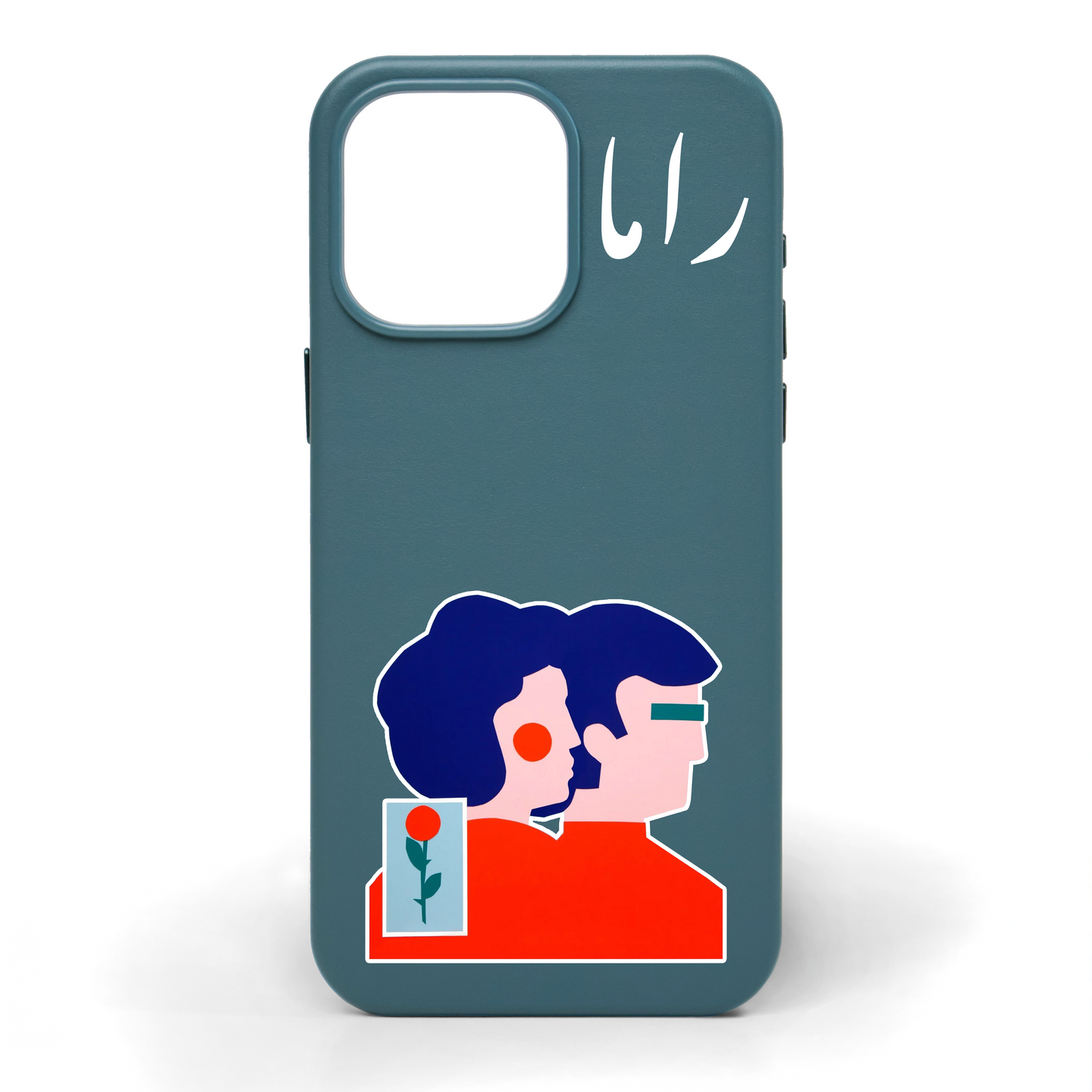 In Sync Hand-Painted Leather Phone Case