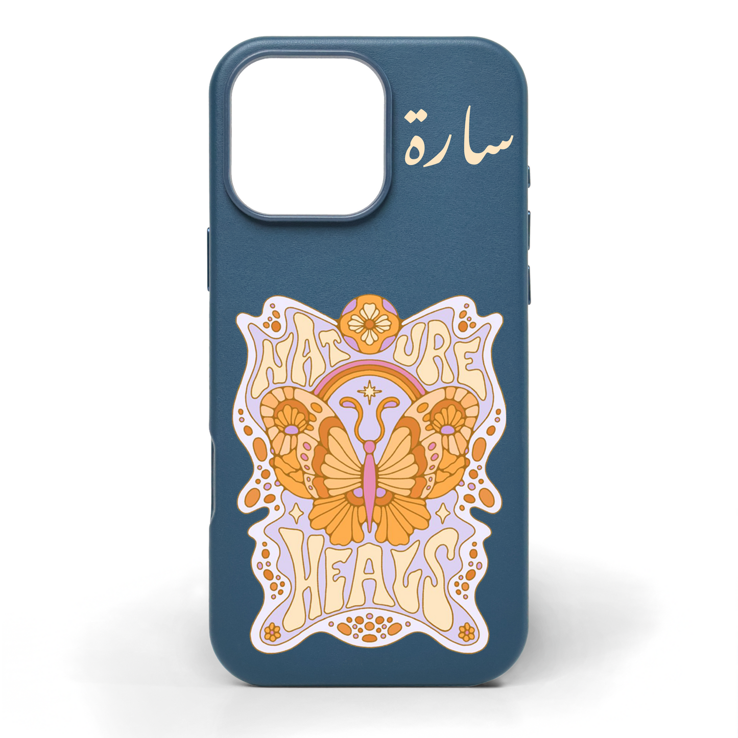 Nature Heals Hand-Painted Leather Case