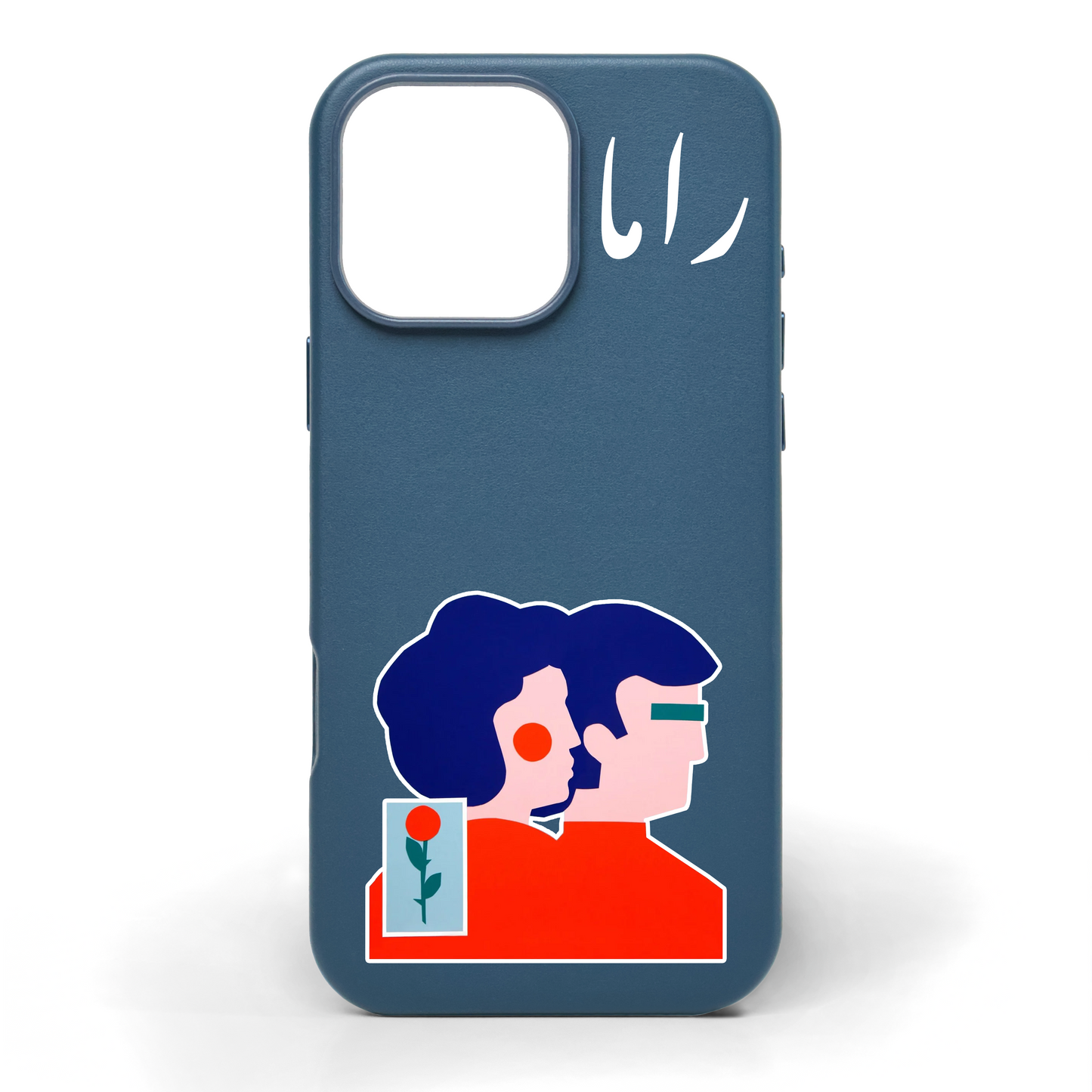 In Sync Hand-Painted Leather Phone Case