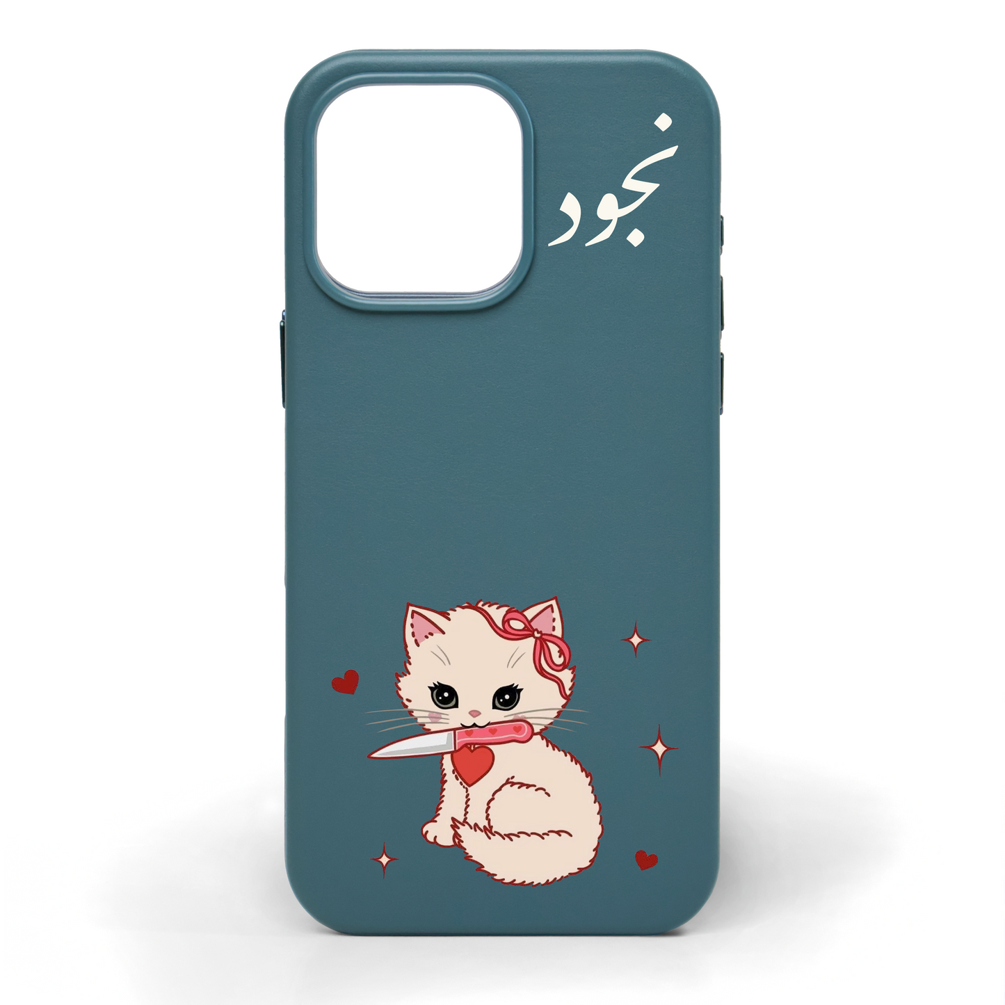 Pretty Little Claws Hand-Painted Leather Phone Case