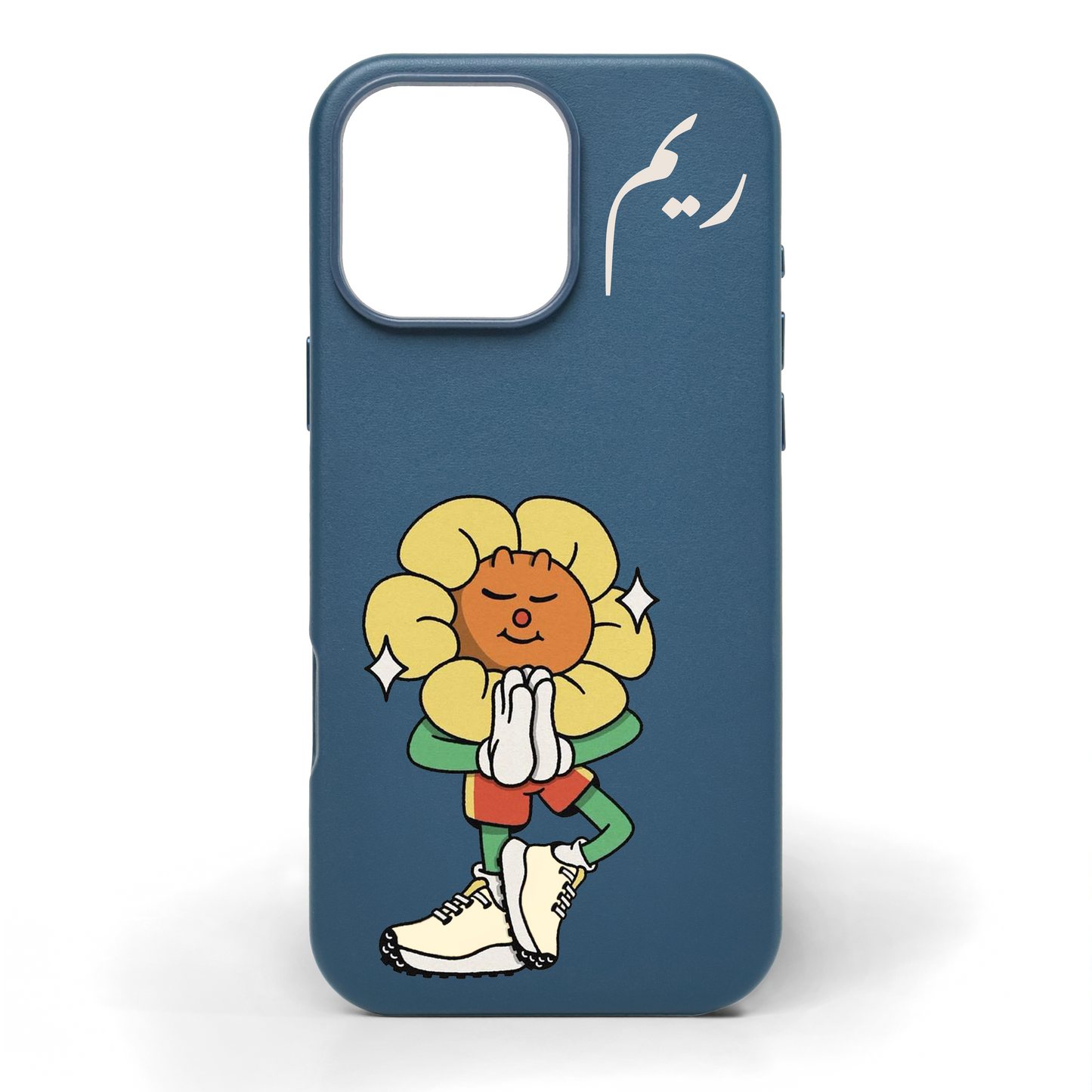 Zen Bloom Hand-Painted Leather Phone Case