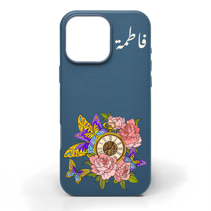 Golden Hour Hand-Painted Leather Phone Case