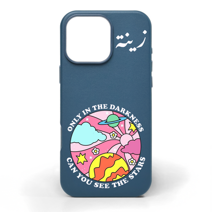 Only in the Darkness Hand-Painted Leather Phone Case