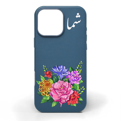 Flora Hand-Painted Leather Phone Case