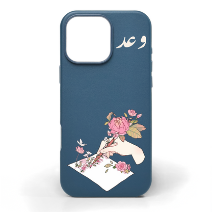 Write Your Heart Out Hand-Painted Leather Phone Case