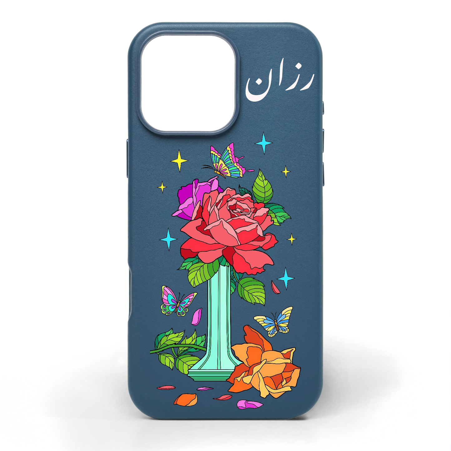 Botanica Hand-Painted Leather Phone Case