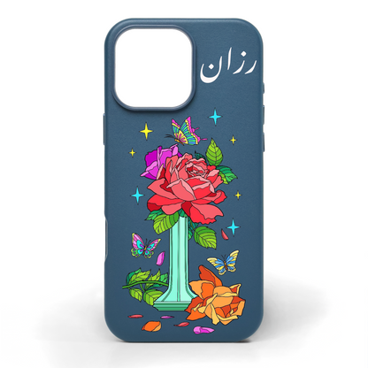 Botanica Hand-Painted Leather Phone Case