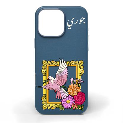 Wings Unfold Hand-Painted Leather Phone Case