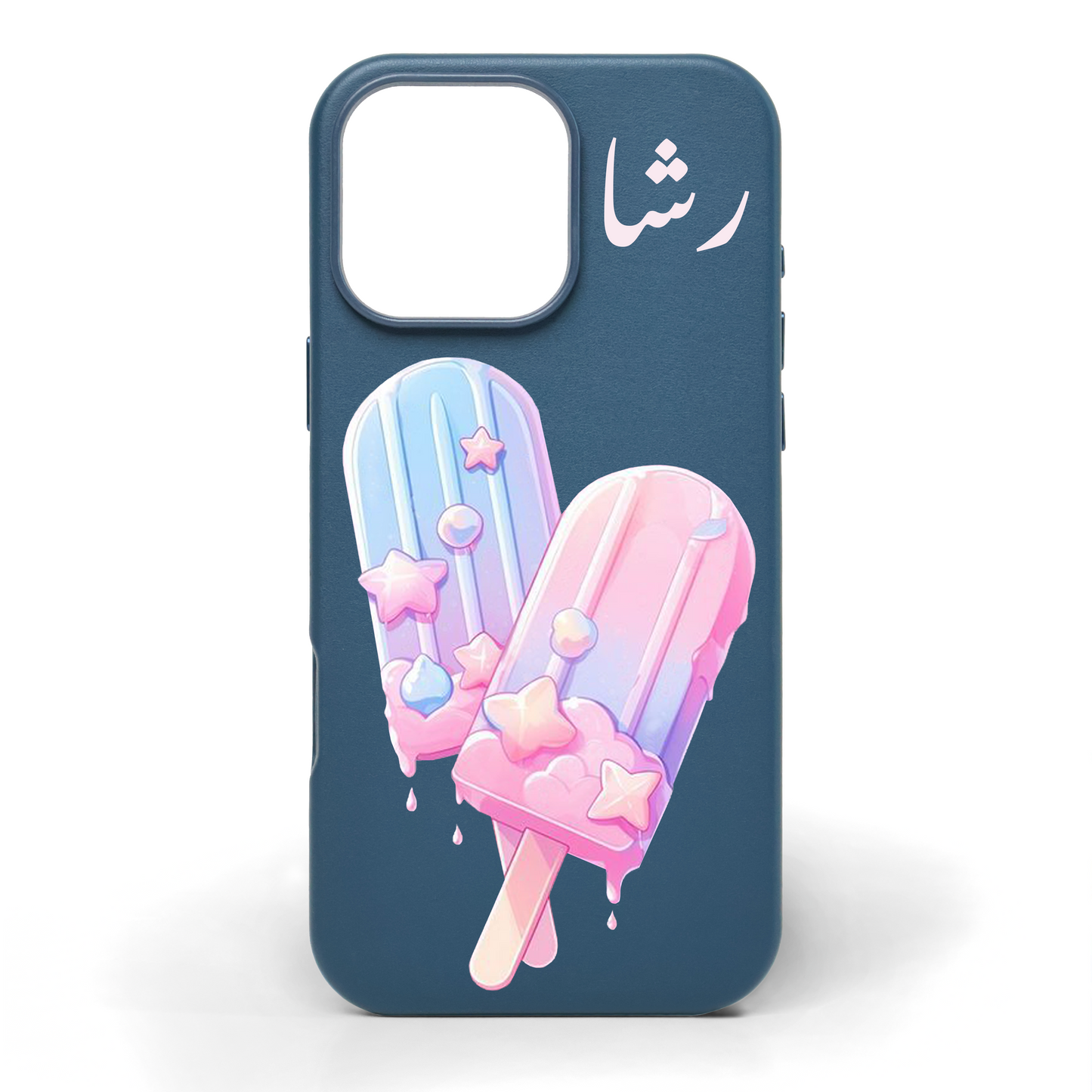 Popsicle Sugar Hand-Painted Leather Phone Case