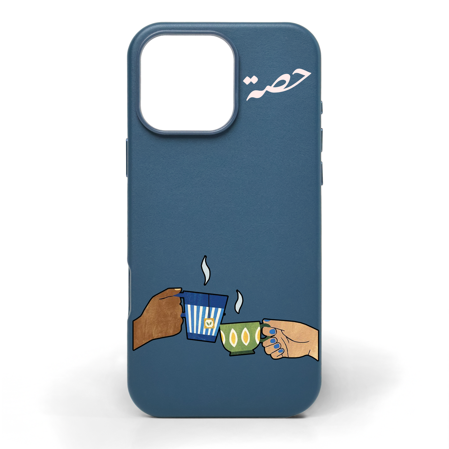 Precious Vibes Hand-Painted Leather Phone Case