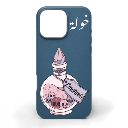 Emotions Potion Hand-Painted Leather Phone Case