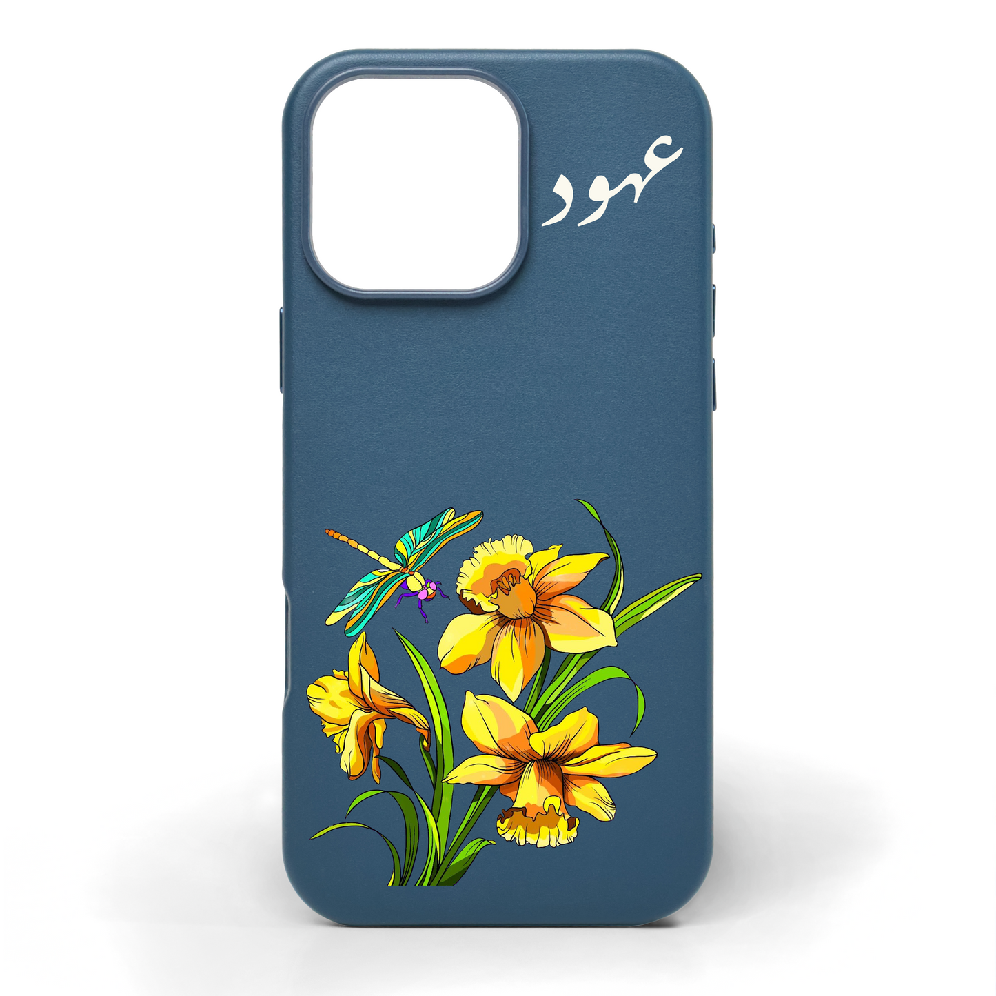 Daffodils Hand-Painted Leather Phone Case