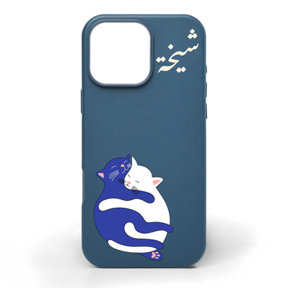 Snuggle Paws Hand-Painted Leather Phone Case
